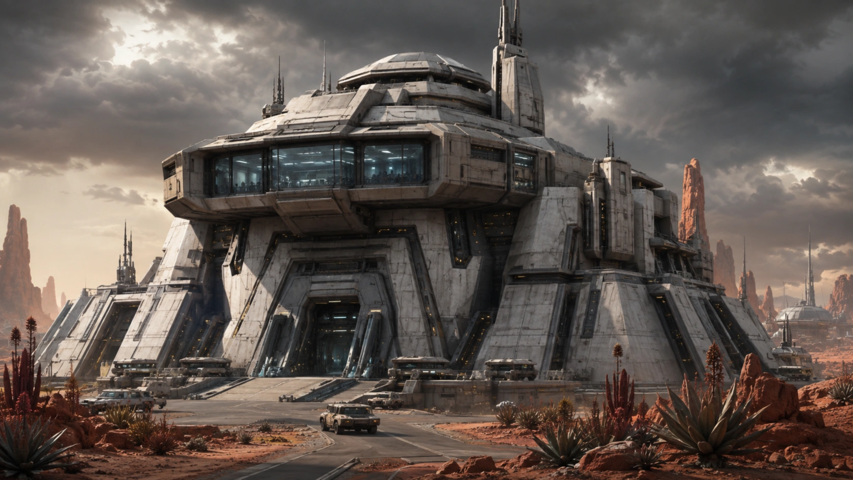 Upgraded command center building